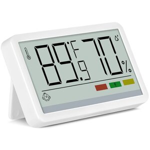 Цифровий кімнатний термометр-гігрометр UChef YZ-6049, домашня міні-метеостанція з індикатором комфортної температури та