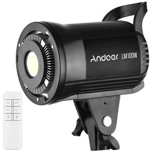 Постійне студійне LED відеосвітло Andoer LM100W | Потужна заповнююча лампа для студії