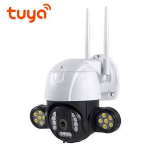 Поворотна вулична WiFi камера відеоспостереження USmart OPC-01W, з прожектором, 3 МП, PTZ, підтримка Tuya
