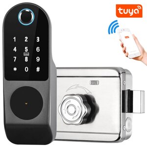 Умный WiFi дверной замок со сканером отпечатка пальца, паролем и замком USmart DL-01w, поддержка Tuya,