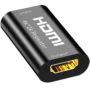 HDMI репітер, підсилювач 4K відеосигналу до 40 метрів Addap HRE-01 | Автономний HDMI-HDMI подовжувач 4K / 1080P