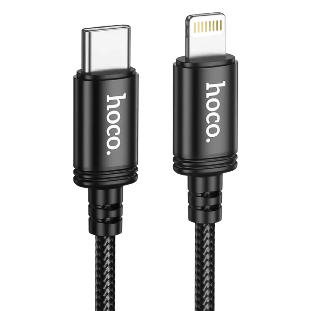 Плетений кабель швидкої зарядки та передачі даних з Type-C на Lightning Hoco X89, для iPhone/iPad, 20 Вт, 1м від компанії Гаджет Гік - Магазин гаджетів - фото 1
