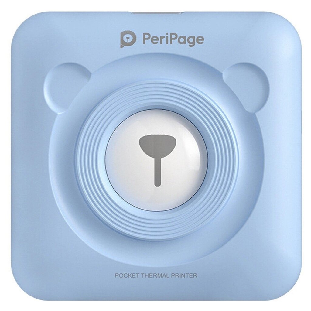 Портативний bluetooth термопринтер для смартфона PeriPage A6, блакитний від компанії Гаджет Гік - Магазин гаджетів - фото 1