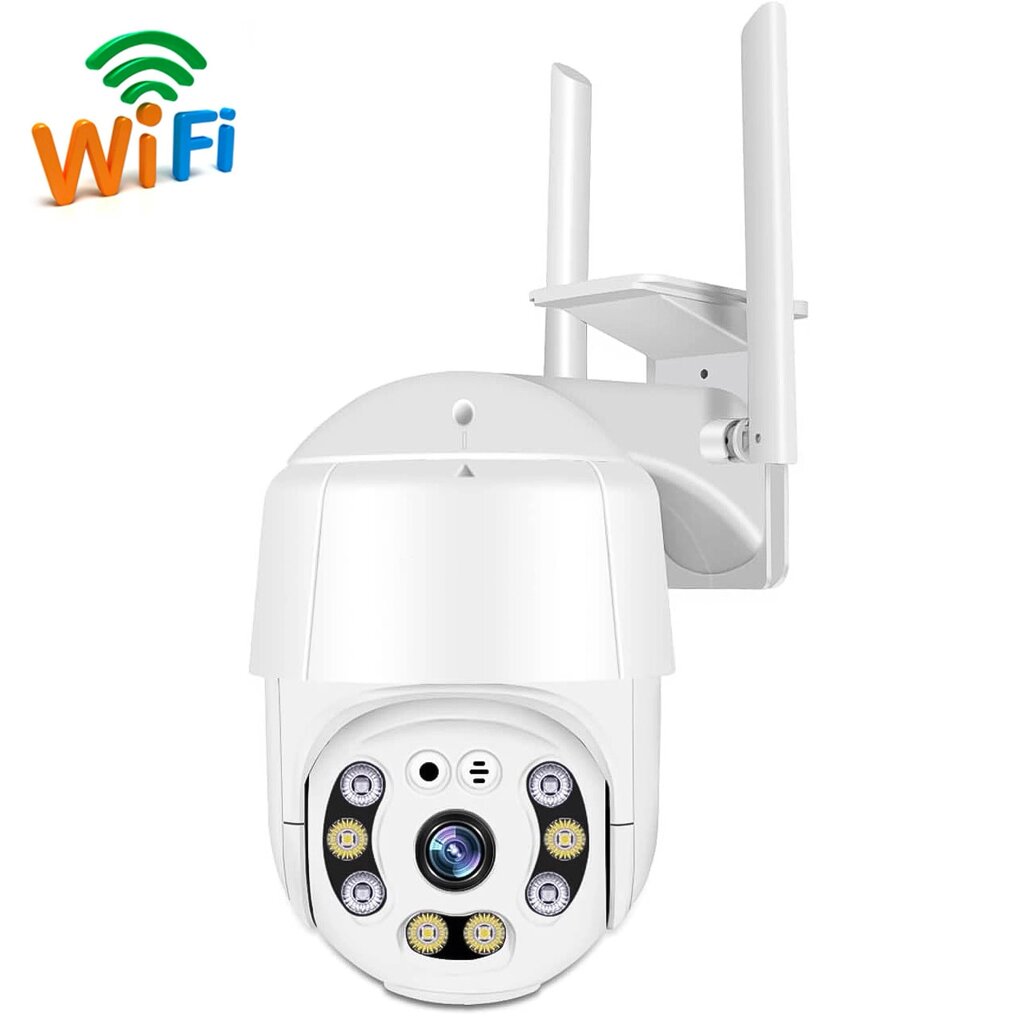 Поворотна вулична WiFi камера відеоспостереження uSafe OC-02-PTZ, з датчиком руху та LED + ІЧ підсвіткою, 3 МП від компанії Гаджет Гік - Магазин гаджетів - фото 1