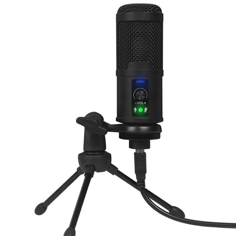 Професійний студійний USB мікрофон Andoer BM-65, конденсаторний, кардиоїдний, для стріму від компанії Гаджет Гік - Магазин гаджетів - фото 1