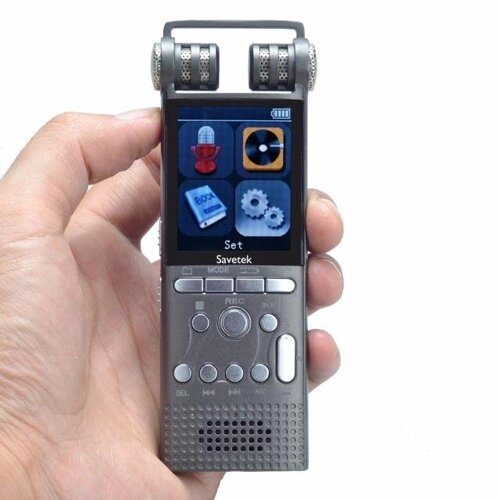 Професійний цифровий диктофон Savetek GS-R06, стерео, 16 Гб + підтримка SD карт