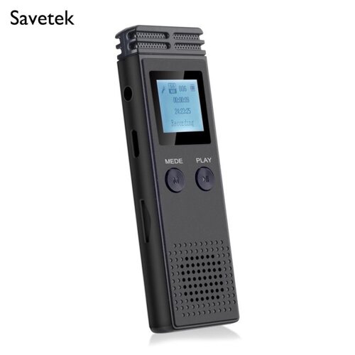 Професійний цифровий стерео диктофон Savetek GS-R84, 32 Гб, до 42 годин запису