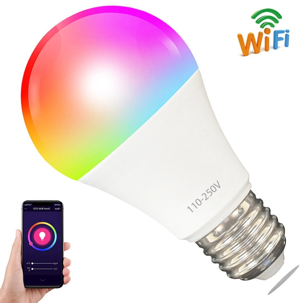 Розумна світлодіодна WiFi LED лампочка USmart Bulb-03w+, RGB, з підтримкою Tuya, E27, 110-250V від компанії Гаджет Гік - Магазин гаджетів - фото 1