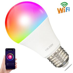 Умная светодиодная WiFi LED лампочка USmart Bulb-03w+RGB, с поддержкой Tuya, E27, 110-250V