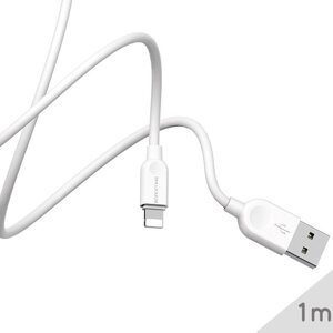 USB - Lightning кабель для iPhone Borofone BX14, 2.4A, Белый, 1m