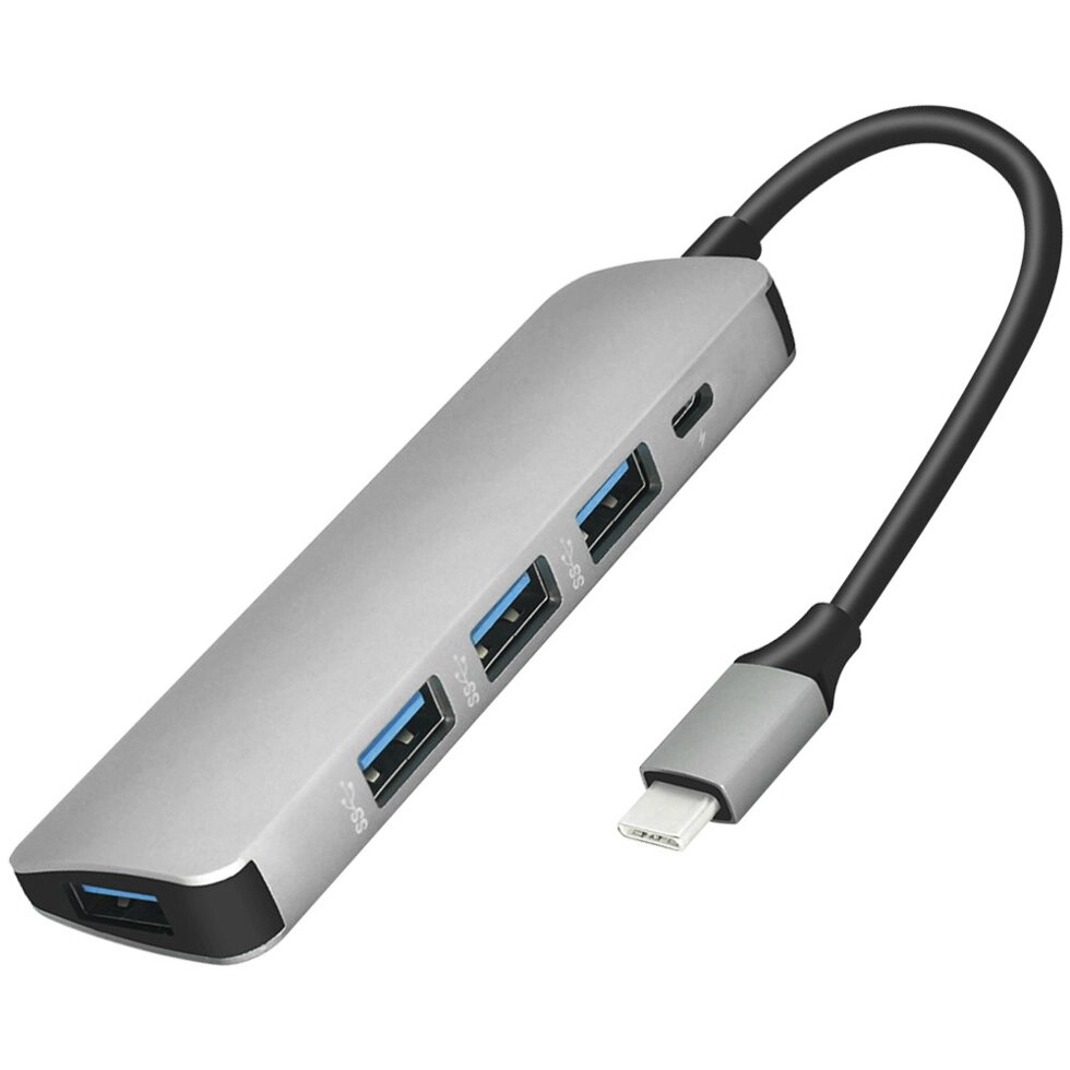 USB Type-C розгалужувач | хаб на 4 порти USB 3,0 + MicroUSB для ноутбука Addap MH-03 від компанії Гаджет Гік - Магазин гаджетів - фото 1