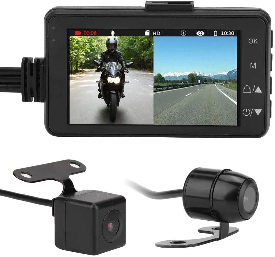 Відеореєстратор для мотоцикла з монітором 3" та двома камерами 1080P/720P Leshp SE300 від компанії Гаджет Гік - Магазин гаджетів - фото 1