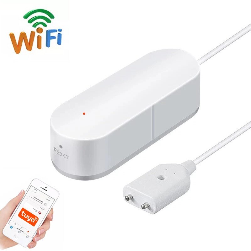 Wi-Fi Датчик протікання води USmart LWS-01w, датчик затоплення з дистанційним керуванням | підтримка Tuya, Android & iOS від компанії Гаджет Гік - Магазин гаджетів - фото 1