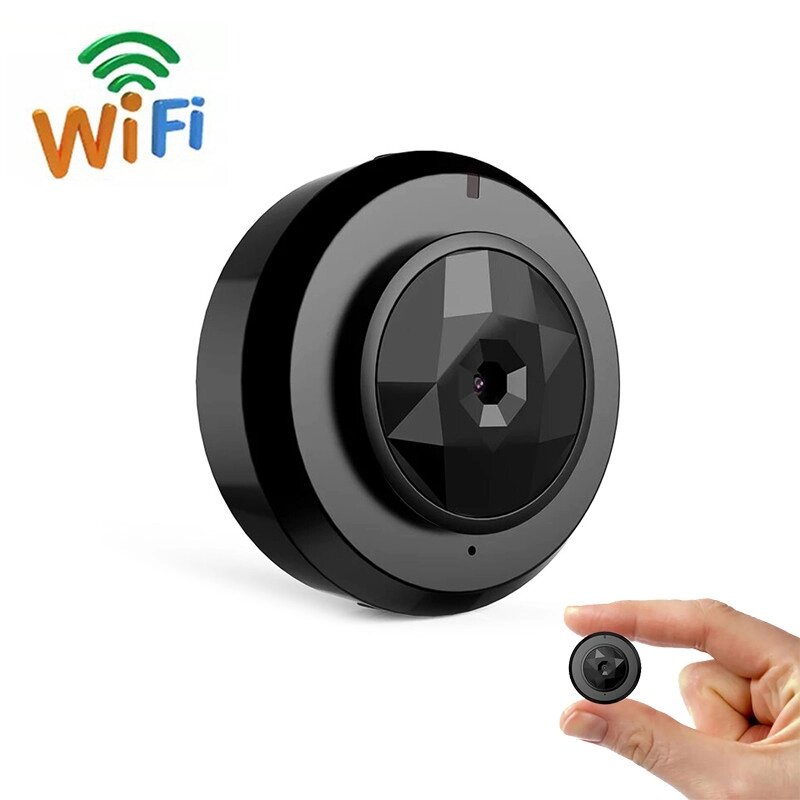 Wi-Fi міні камера відеоспостереження Camsoy C6, iPhone & Android, чорна від компанії Гаджет Гік - Магазин гаджетів - фото 1