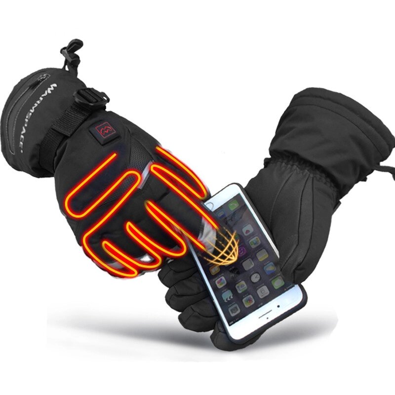 Зимние лыжные перчатки с сенсорным покрытием uWarm GA680A, с двухсторонним подогревом , 3600mAh, до 6 часов, ##от компании## Гаджет Гік - Магазин гаджетів - ##фото## 1