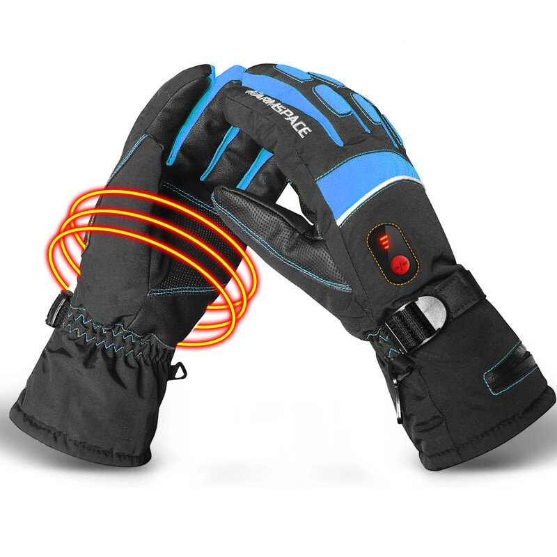 Зимові лижні рукавиці з двостороннім підігрівом uWarm GA800A, з регулюванням температури, до 6 годин, 4000mAh, сині, XL від компанії Гаджет Гік - Магазин гаджетів - фото 1