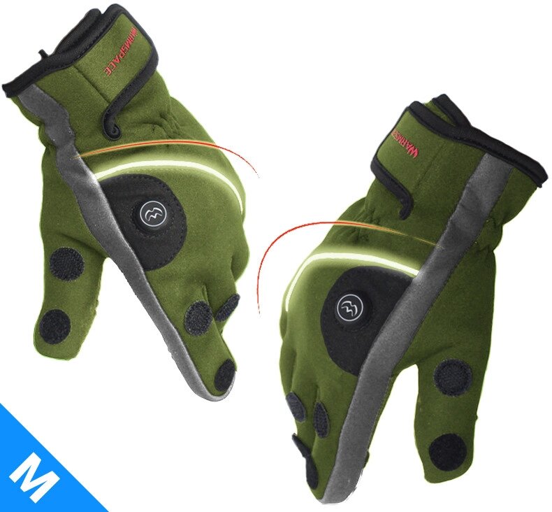 Зимові рукавиці з підігрівом uWarm WS-GF660A, з відкидними пальцями, до 6 годин, розмір M від компанії Гаджет Гік - Магазин гаджетів - фото 1