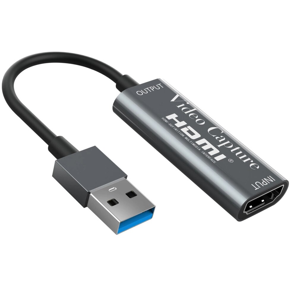 Зовнішня відеокарта відеозахоплення HDMI - USB для стрімів, запису екрану та оцифрування відео Addap VCC-02 від компанії Гаджет Гік - Магазин гаджетів - фото 1