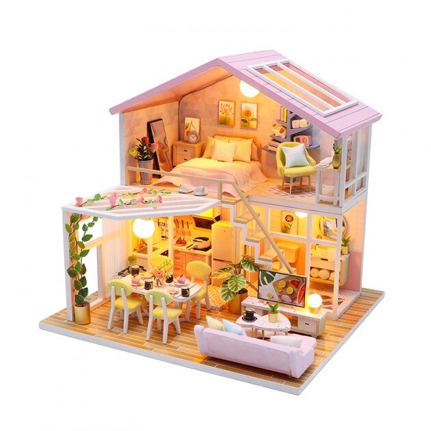 3D румбокс CuteBee Sweet Time DIY DollHouse Різнобарвний (M2001) від компанії Придбай - фото 1