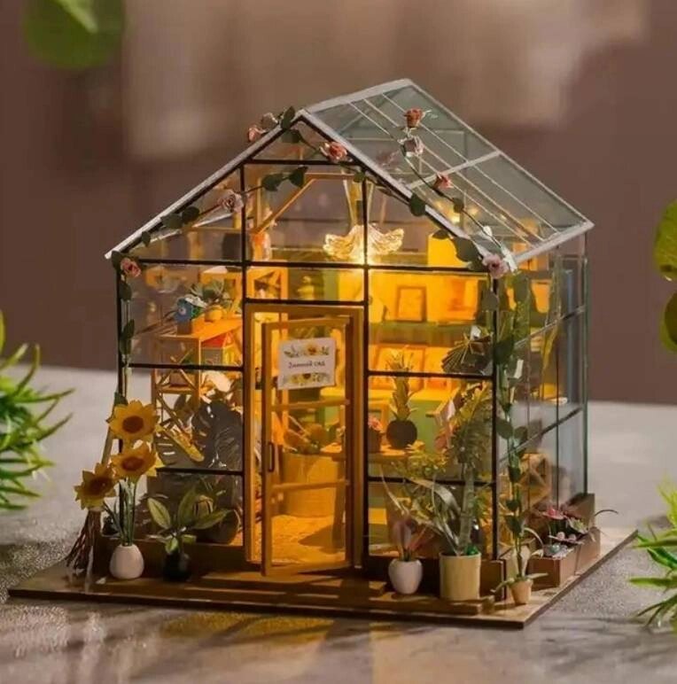 3D румбокс ляльковий будинок "Панорамна Оранжерея" CuteBee DIY DollHouse (M101) від компанії Придбай - фото 1