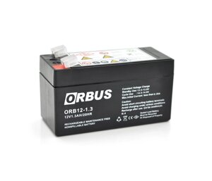 Акумуляторна батарея ORBUS ORB1213 AGM 12V 1.3ah