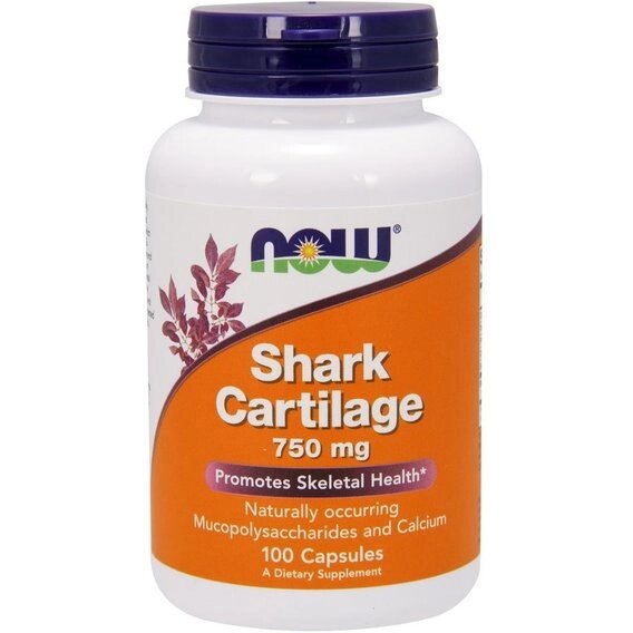 Акулячий хрящ NOW Foods Shark Cartilage 750 mg 100 Caps від компанії Придбай - фото 1