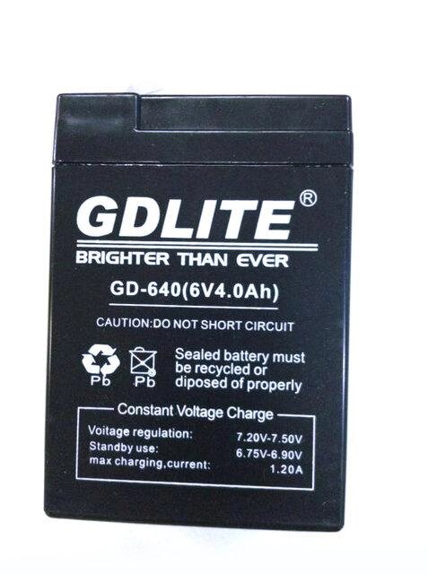 Акумулятор батарея GDLITE 6V 4.0Ah GD-640 (004108) від компанії Придбай - фото 1