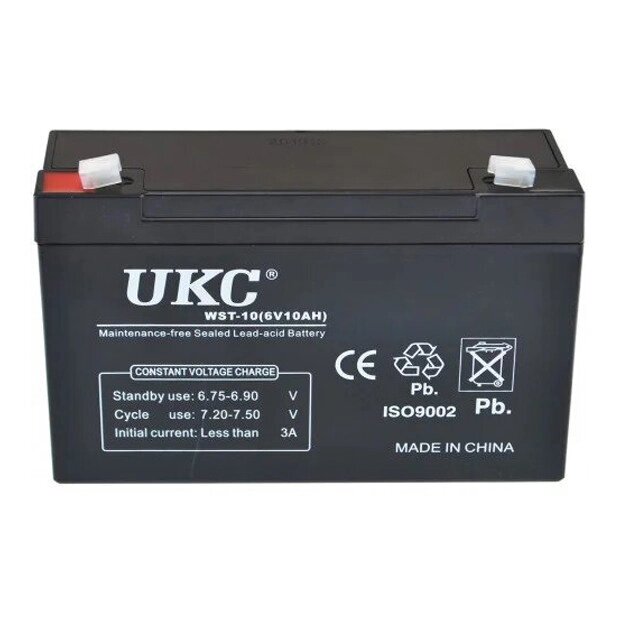 Акумулятор UKC Battery WST-10 6V 10Ah від компанії Придбай - фото 1