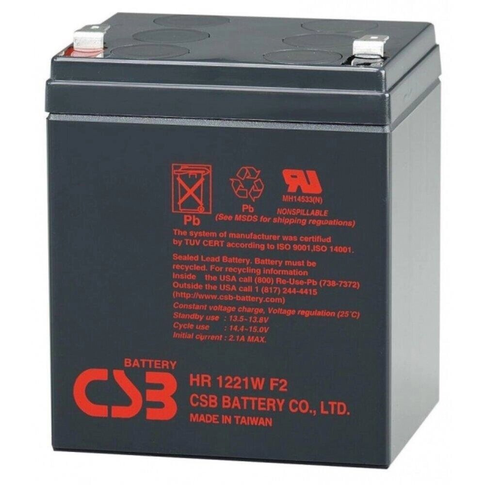 Акумуляторна батарея AGM CSB HR1221WF2 12V 5Ah від компанії Придбай - фото 1