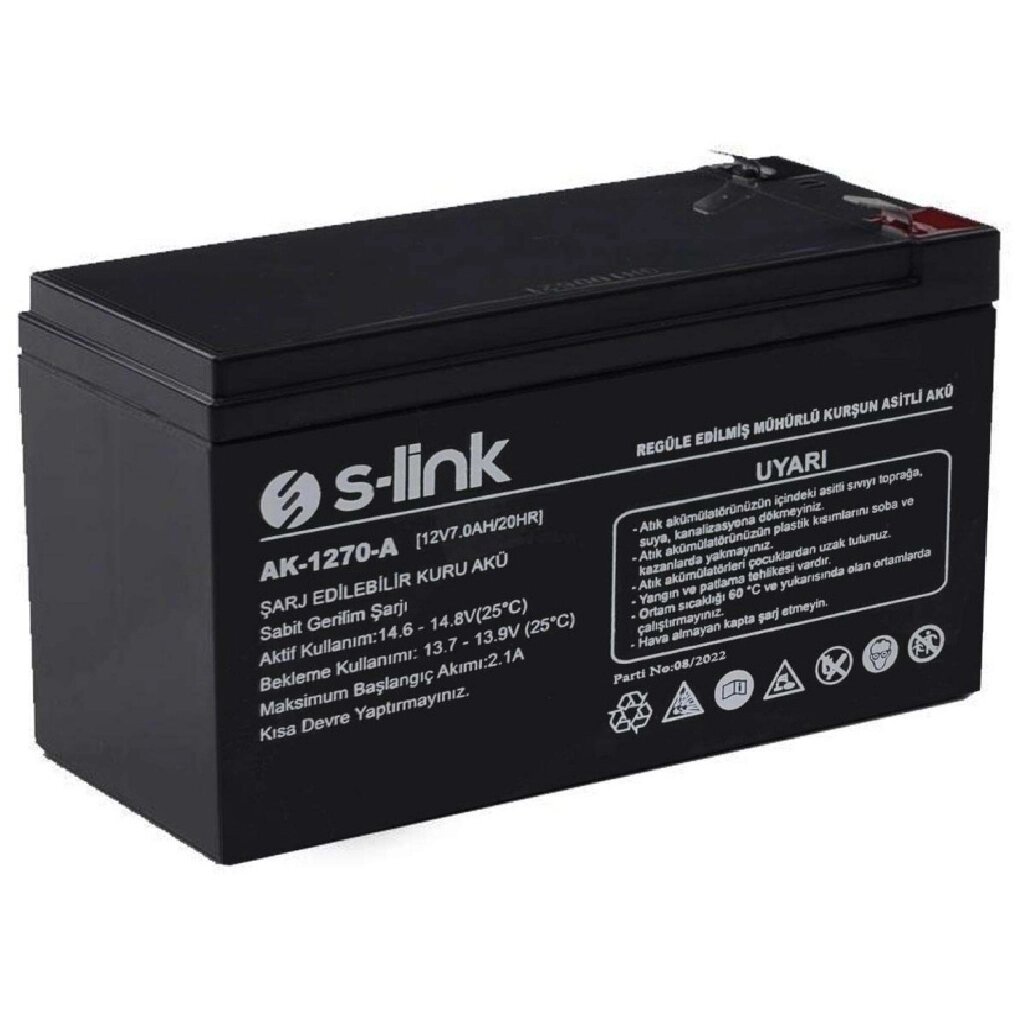 Акумуляторна батарея S-Link Ak-1270-A 12V від компанії Придбай - фото 1