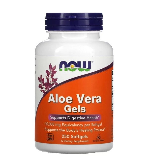 Алое Віра NOW Foods Aloe Vera gels 250 Softgels від компанії Придбай - фото 1