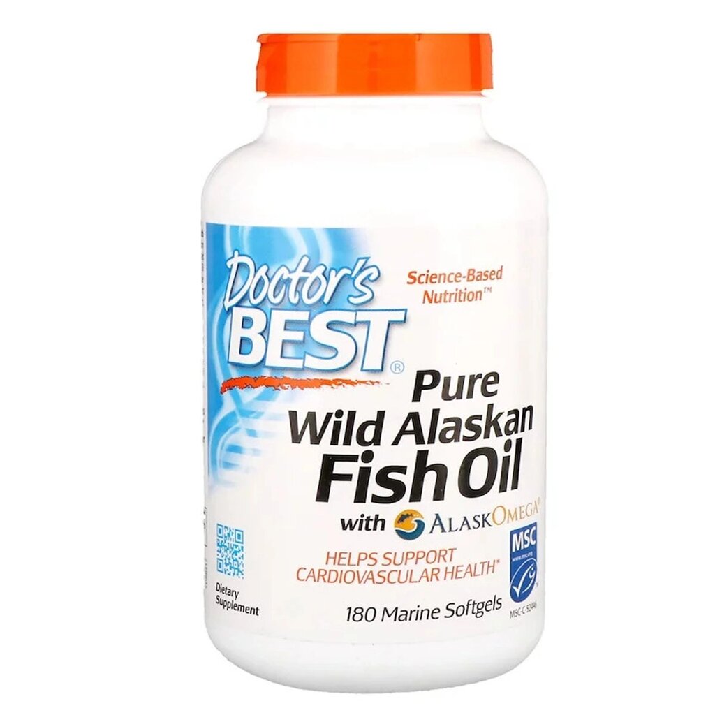 Аляскинський риб'ячий жир Doctor's Best Fish Oil with AlaskOmegа 180 капсул (DRB00417) від компанії Придбай - фото 1