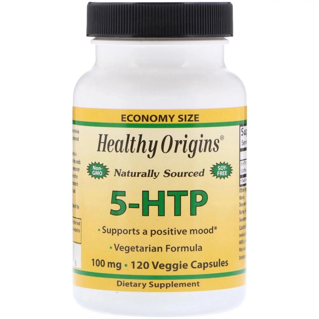 Амінокислота Healthy Origins 5-HTP 100мг 120 гелевих капсул від компанії Придбай - фото 1