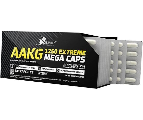 Аргінін Альфа Кетоглутарат AAKG Extreme Mega Olimp Nutrition 300капс (27283002) від компанії Придбай - фото 1