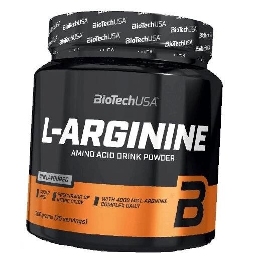 Аргінін в порошку L-Arginine Powder BioTech (USA) 300г Без смаку (27084018) від компанії Придбай - фото 1