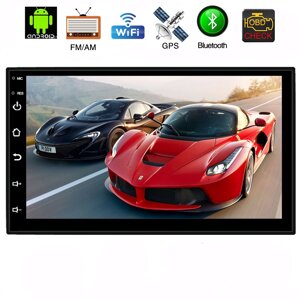 Автомагнітола 2DIN 7" univesal android SMALL з GPS модулем wifi bluetooth і FM радіо MP5 плеєр