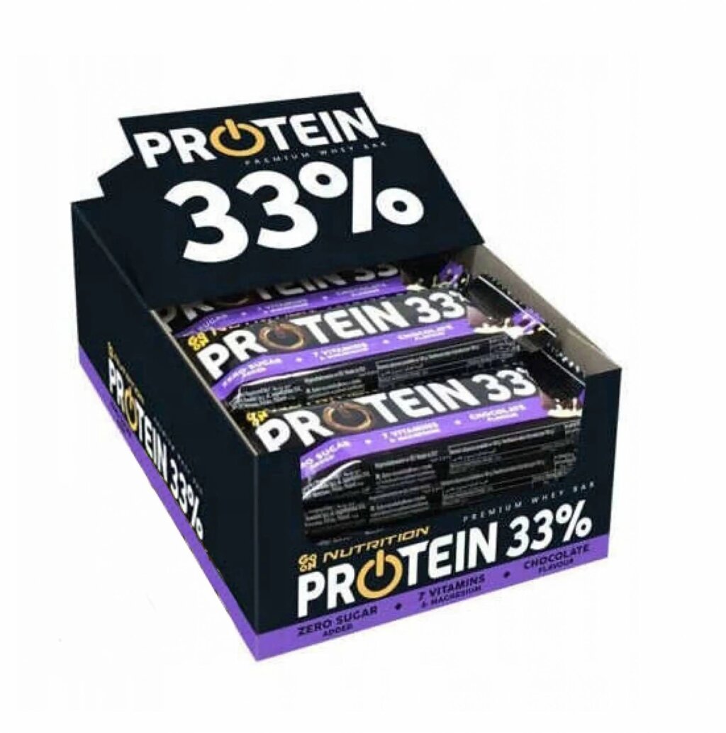 Батончики протеїновий Go On Nutrition Protein 33% Bar 25x50g (1086-2022-09-0283) від компанії Придбай - фото 1