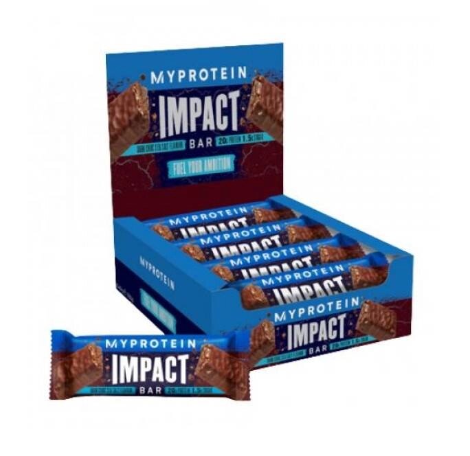 Батончики протеїновий Myprotein Impact Protein Bar 12x64 g (1086-100-33-2285326-20) від компанії Придбай - фото 1