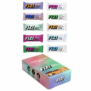 Батончики шоколадні та протеїнові FIZI All In One Box 10x45g (1086-2022-10-0934)