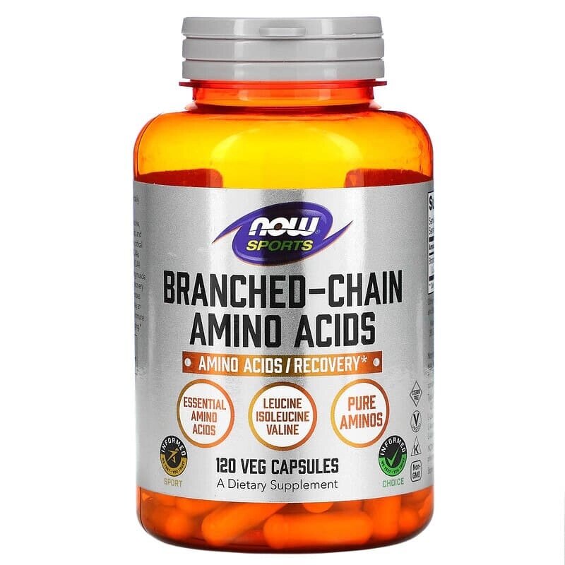 BCAA амінокислоти з розгалуженим ланцюгом Amino Acids Now Foods Sports 120 капсул від компанії Придбай - фото 1