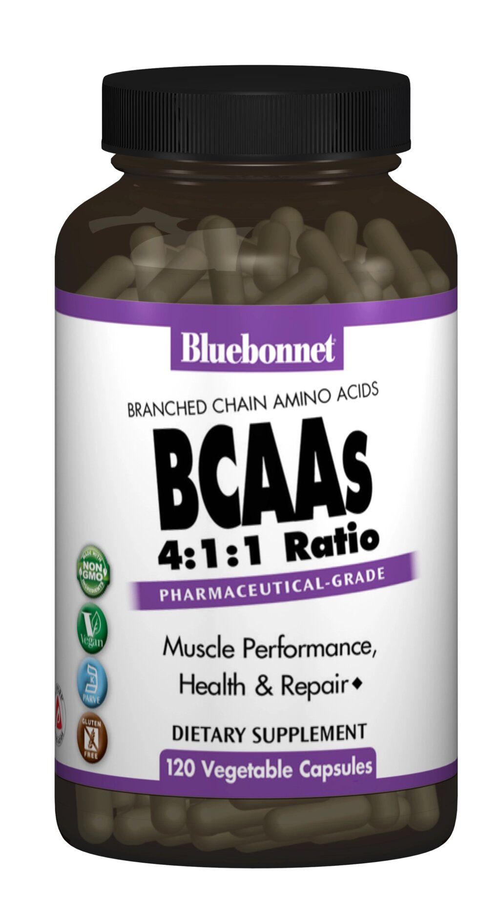 BCAAs (Розгалужені Ланцюги Амінокислот) Bluebonnet Nutrition 120 гелевих капсул від компанії Придбай - фото 1