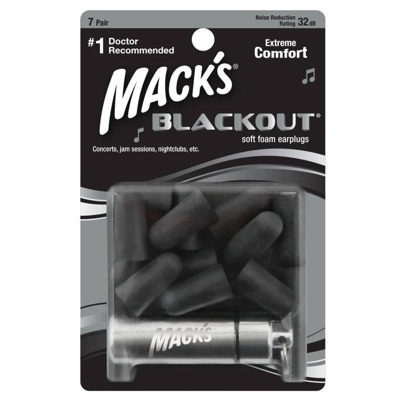 Беруші MACK`S BLACKOUT FOAM із контейнером 7 пар від компанії Придбай - фото 1