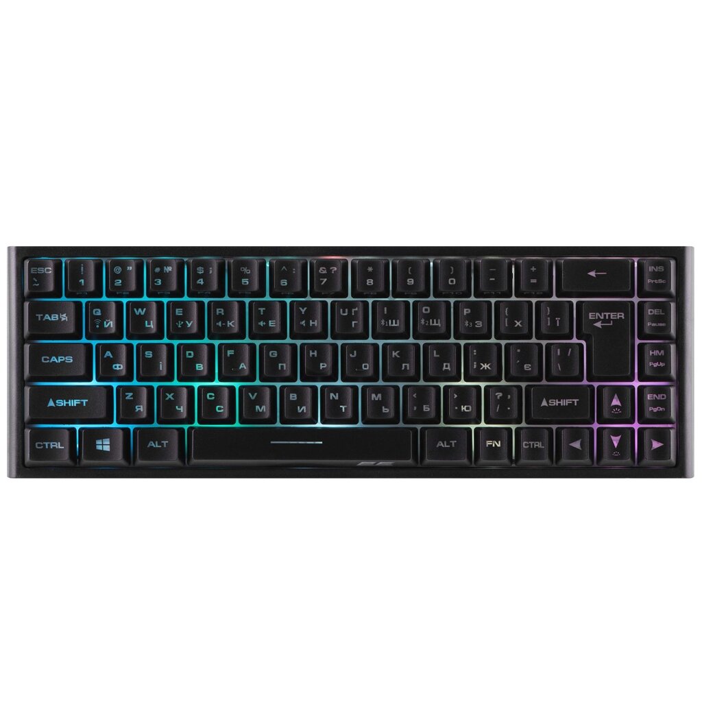 Бездротова клавіатура 2E Gaming KG360 RGB 68key WL Ukr Чорний від компанії Придбай - фото 1