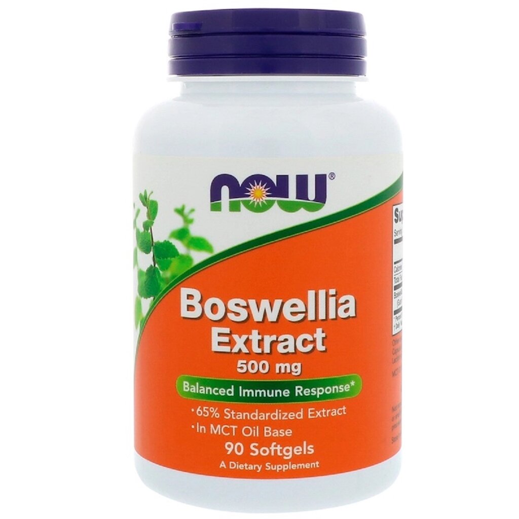 Босвелія Екстракт, Boswellia Extract, Now Foods, 90 Гелевих Капсул від компанії Придбай - фото 1