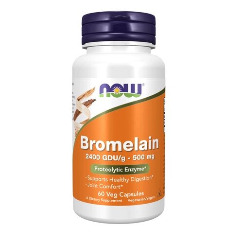 Бромелайн Now Foods Bromelain 500 мг 60 капсул від компанії Придбай - фото 1