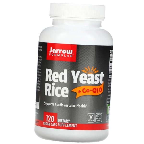 Червоний дріжджовий рис та Коензим Q10 Red Yeast Rice Jarrow Formulas 120вегкапс (71345021) від компанії Придбай - фото 1