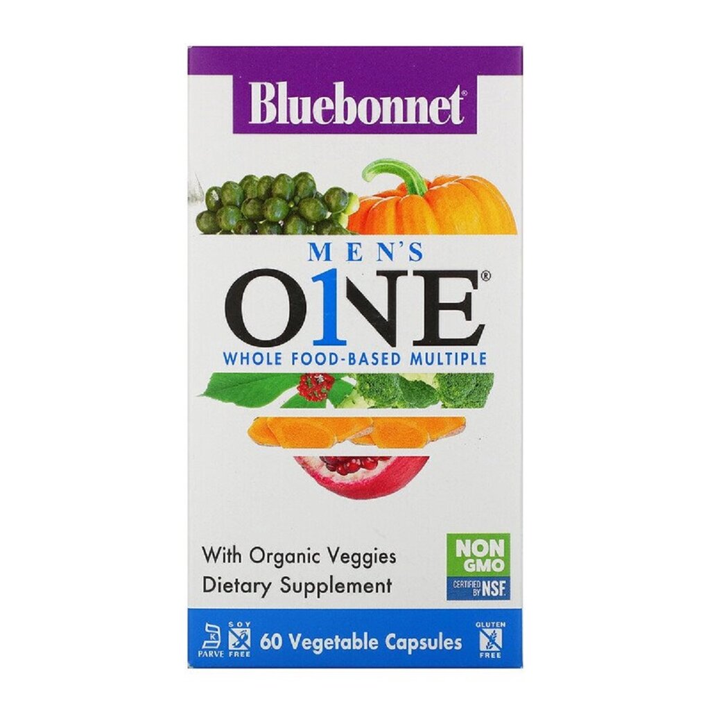 Чоловічі мультивітаміни Men's One Bluebonnet Nutrition 60 вегетаріанські капсули від компанії Придбай - фото 1