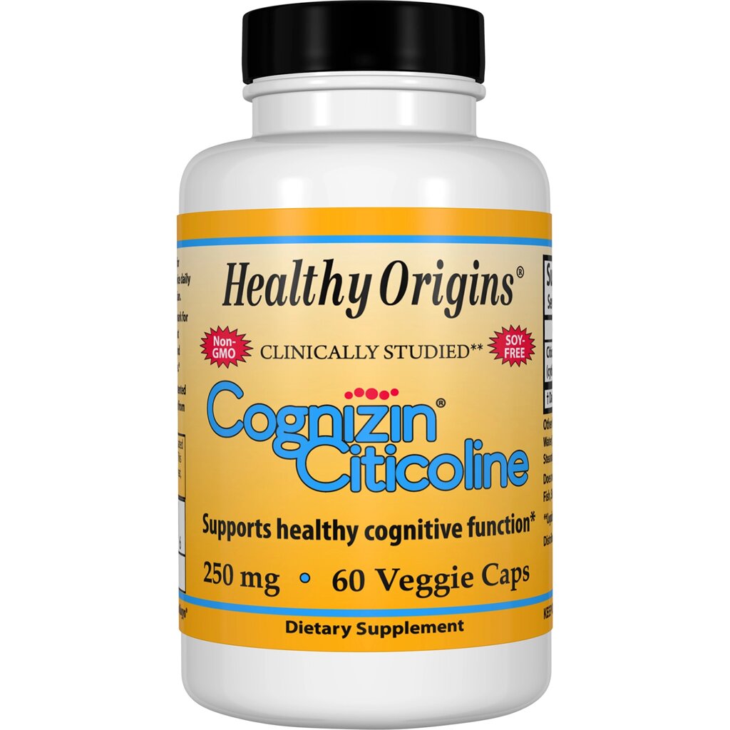 Цитиколін 250мг Cognizin Healthy Origins 60 гелевих капсул від компанії Придбай - фото 1