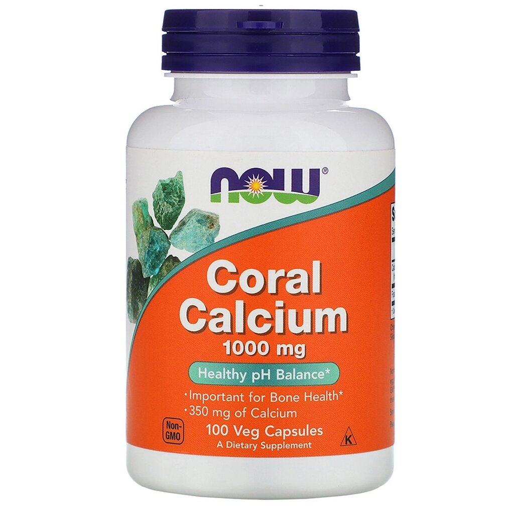 Coral Calcium Now Foods 100 Вегетаріанські капсули 1000 мг від компанії Придбай - фото 1