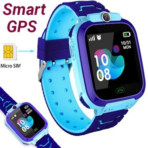 Дитячі розумні смарт годинник c GPS Smart baby watch TD07S + камера Блакитний